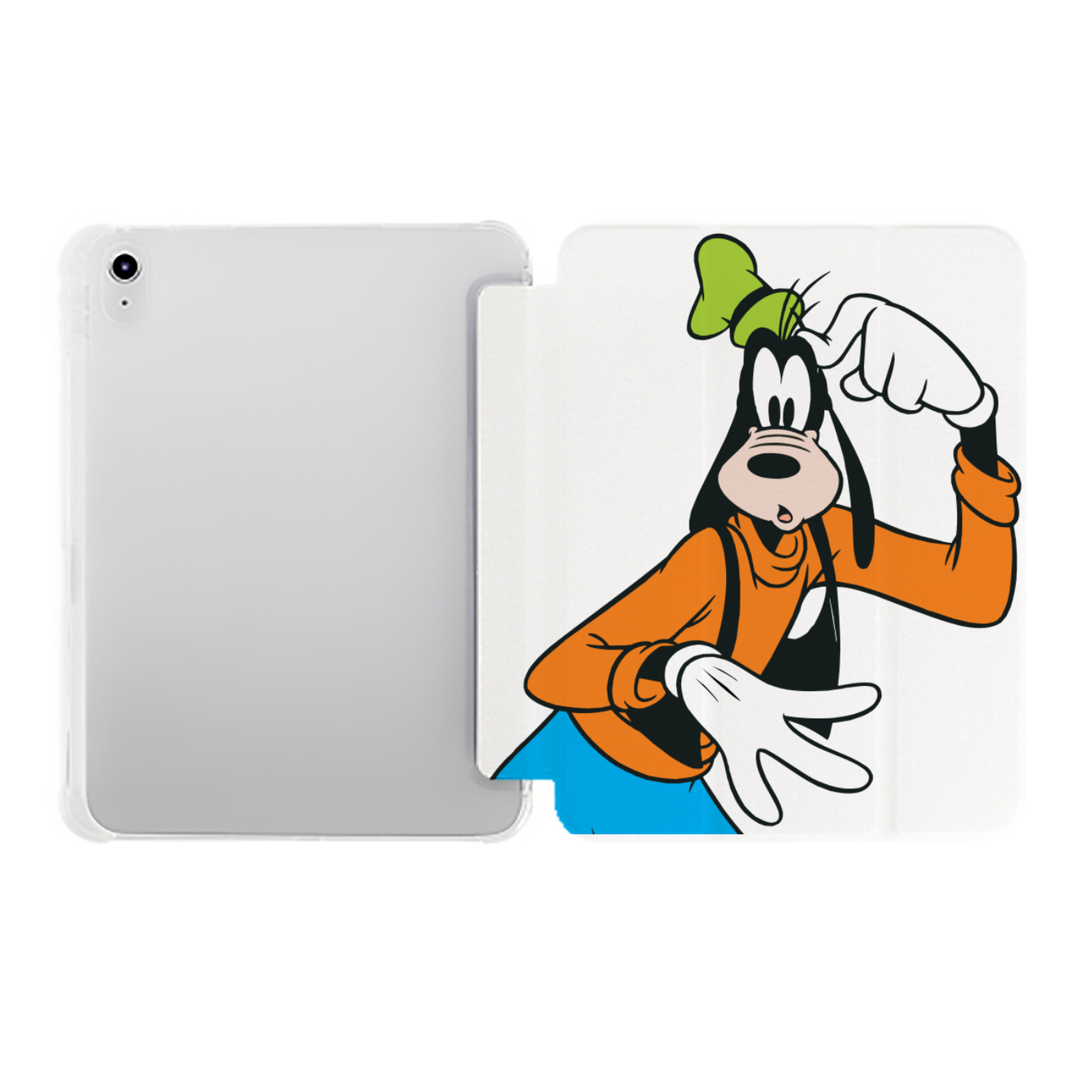 （画像用） ミッキーマウス Mickey Mouse IPad ケース ペン収納付き 三つ折りスタンド PUレザー×シリコン 対応機種9.5/10.5/10.9インチ